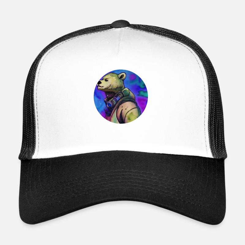 Water Colour Edition #2 - Trucker Cap - Weiß/Schwarz