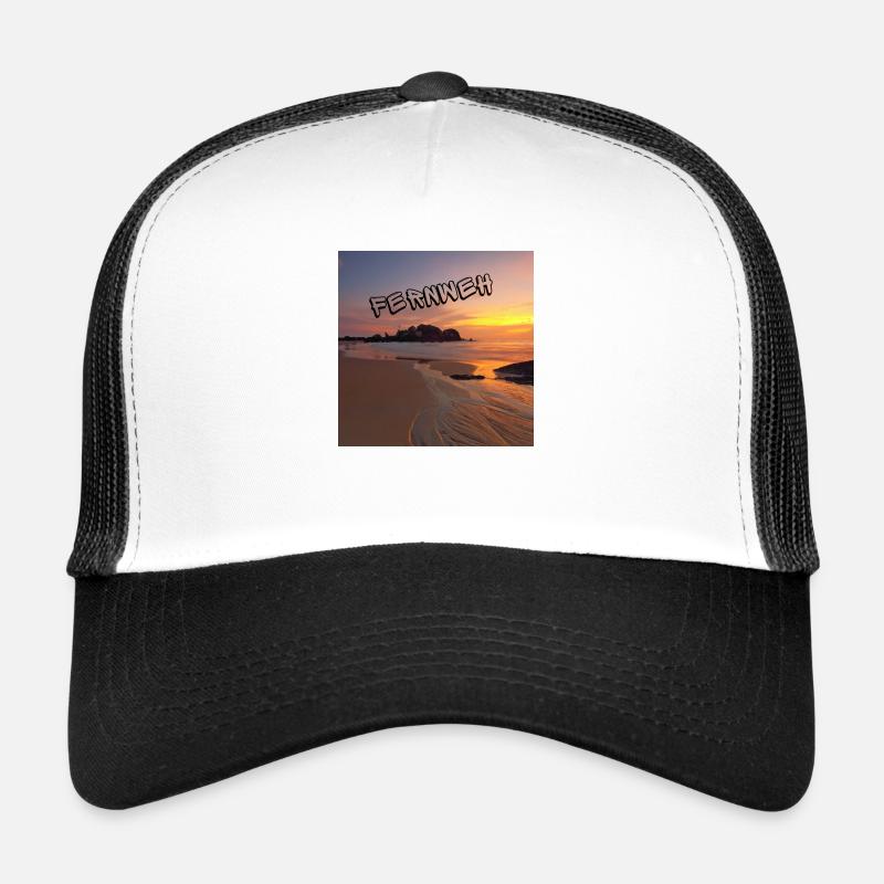 Fernweh - Trucker Cap - Weiß/Schwarz