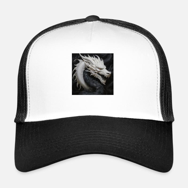 Weißkopf Drache Beschützer Trucker Cap