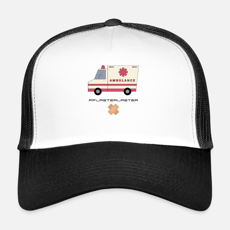 Pflasterlaster - Trucker Cap - Weiß/Schwarz