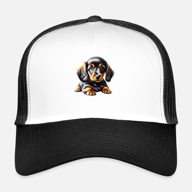 Teckel Chien Teckel Chippy Dogs Propriétaire de chien Casquette trucker 