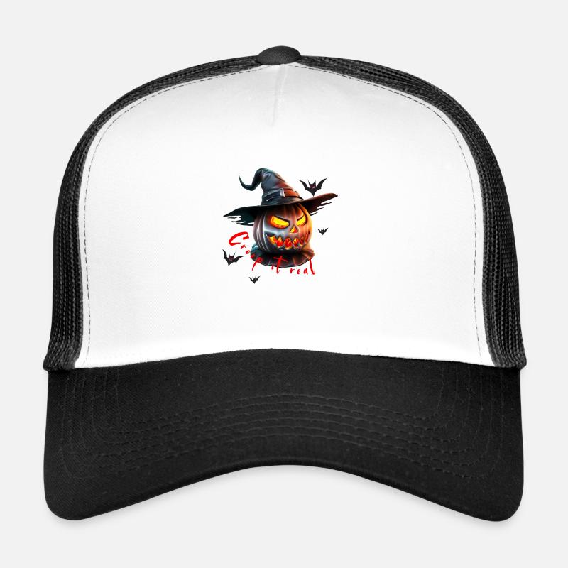 Halloween Pumpkins in Witch Hats Trucker Cap