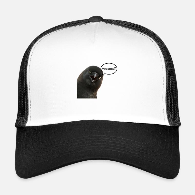Waaaaas? - Trucker Cap - Weiß/Schwarz