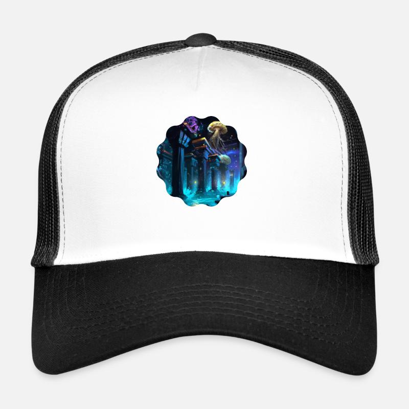 Underwater Temple Trucker Cap