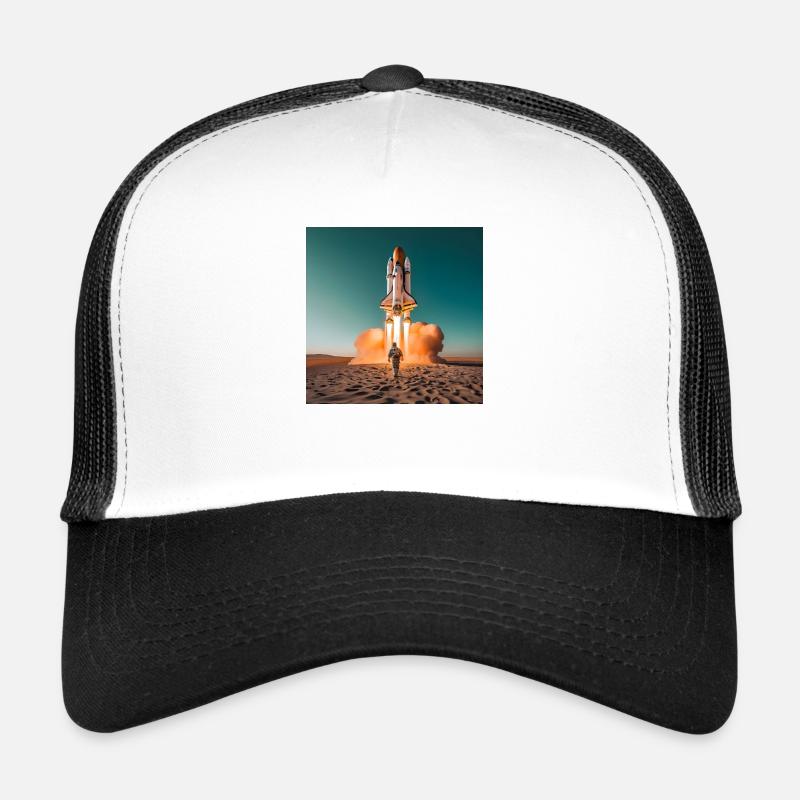 astronaute avec fusée Casquette trucker 