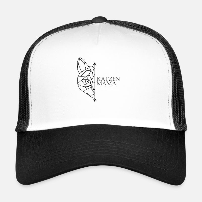 Katzen Mama Polygon Katze Trucker Cap