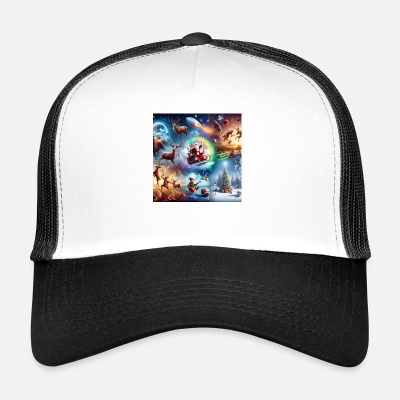 Weihnachtsmitternachtsmesse Geschenke Weihnachtsbaum Weihnachtsmann Trucker Cap