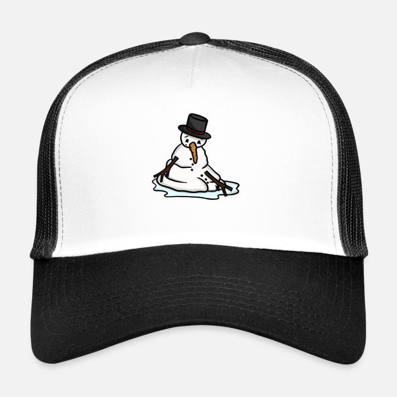 Melting Snowman Trucker Cap