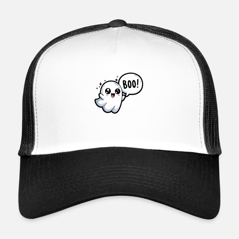 Phantom Halloween - Trucker Cap - Weiß/Schwarz