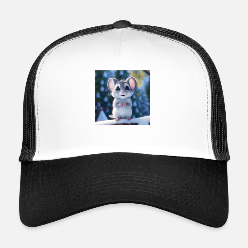 Souris mignonne en hiver Casquette trucker 