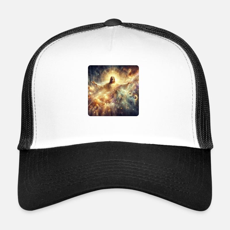 Image 38 - Casquette trucker  - blanc/noir