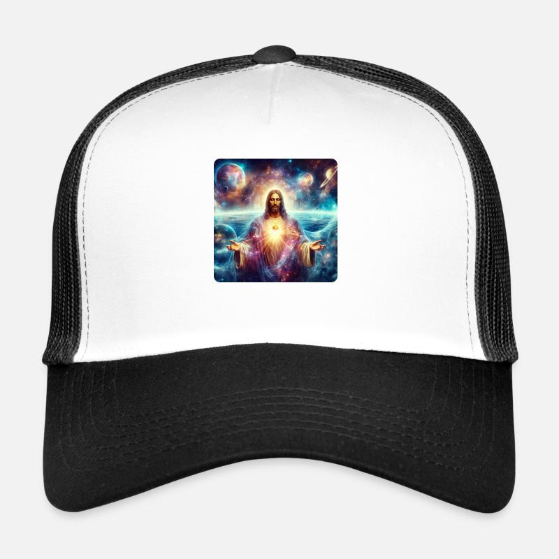 Image 25 - Casquette trucker  - blanc/noir