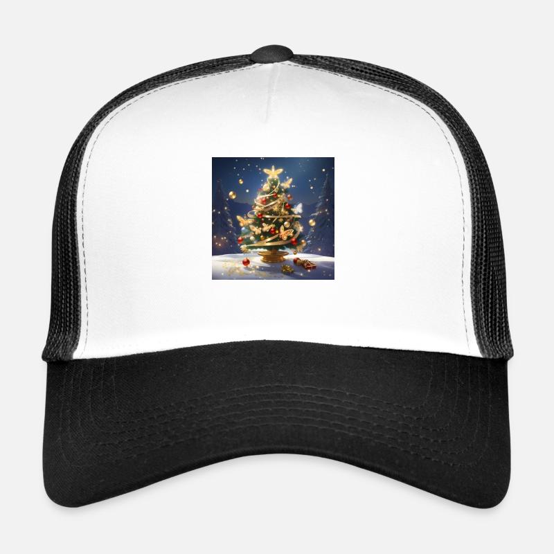 SAPIN DE NOËL AVEC DES PAPILLONS Casquette trucker 