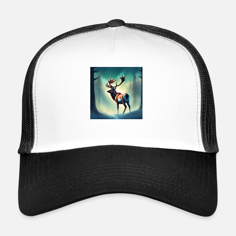 Caribou forêt canadienne Casquette trucker 