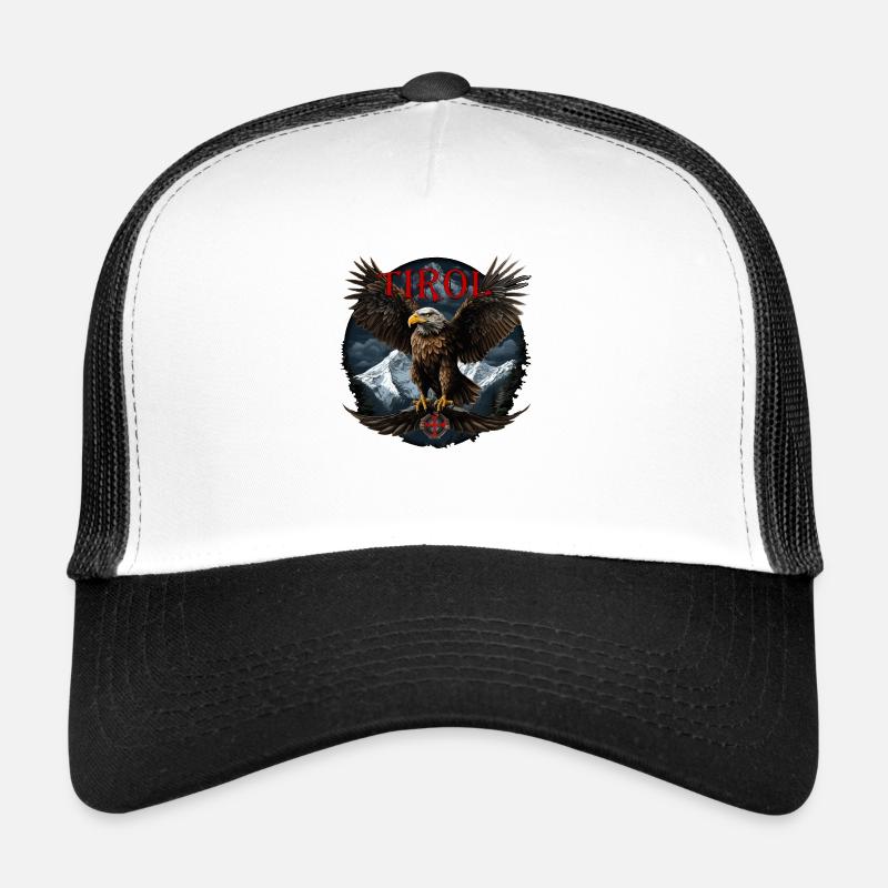 Tyrol T-Shirt Tyrolean Eagle with Mountains Trucker Cap