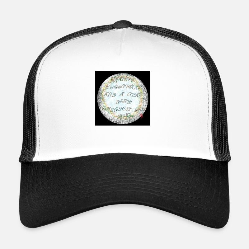Christmas - Trucker Cap - Weiß/Schwarz
