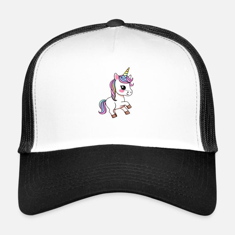 buntes Einhorn Fabeltier Mädchen süße Einhörner Trucker Cap