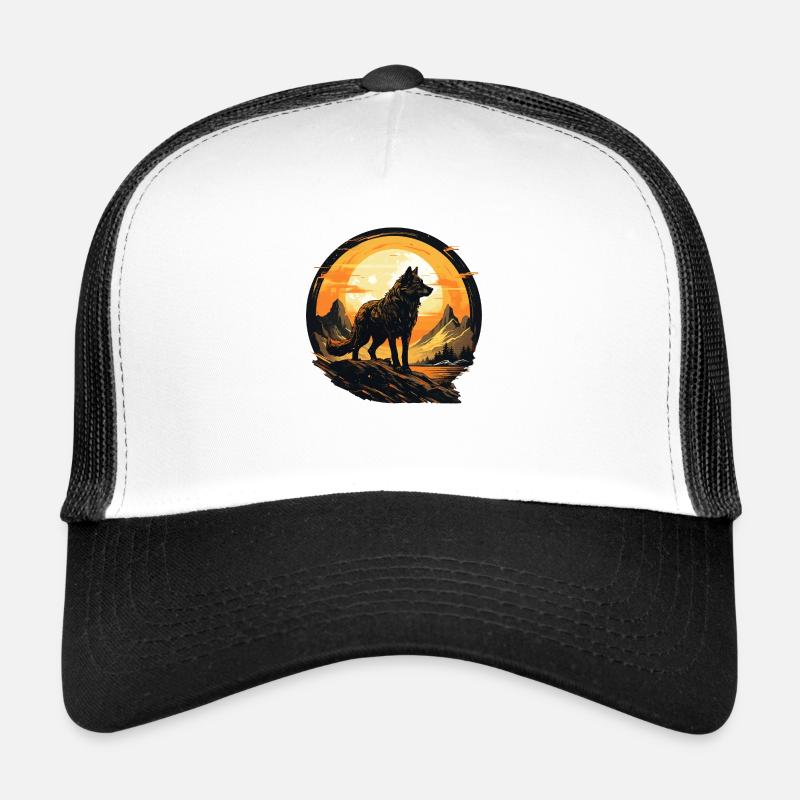 Geschenk Wikinger Wolf Krafttier Schamane Odin Trucker Cap