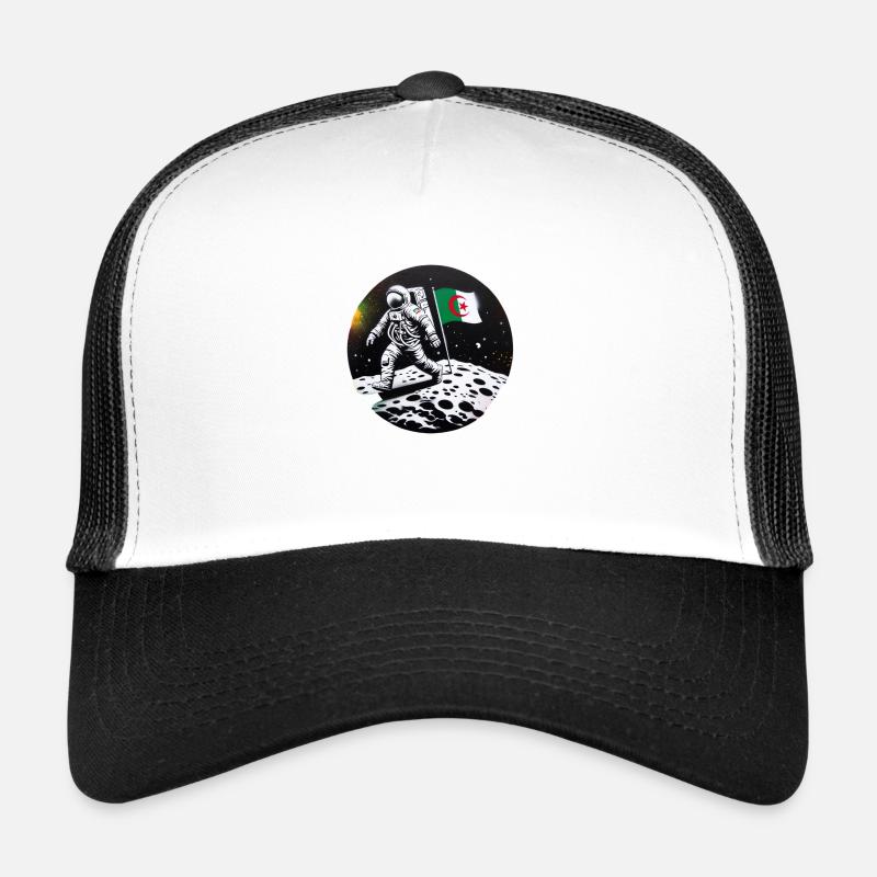 algérien lune - Casquette trucker  - blanc/noir