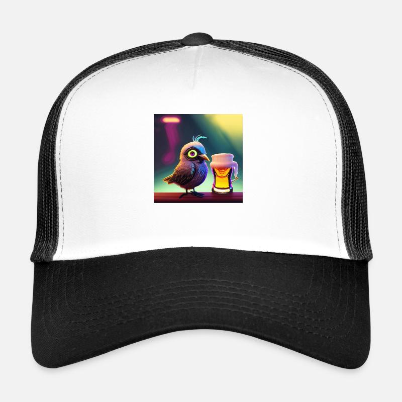 avec une bière Casquette trucker 