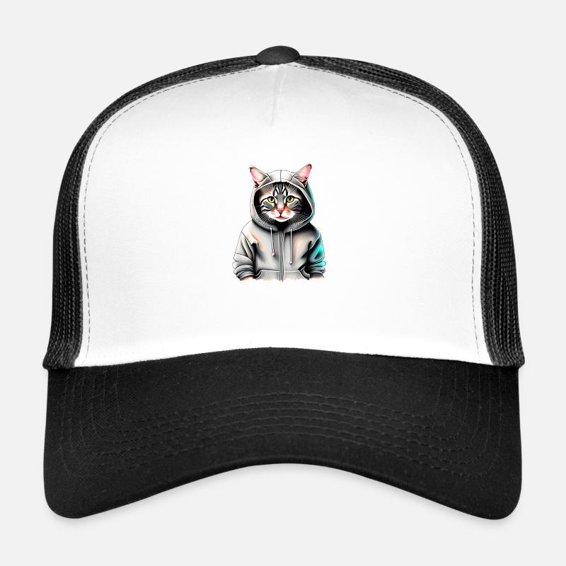 Chat domestique, chat, animal de compagnie, propriétaire de chat, chaton Casquette trucker 