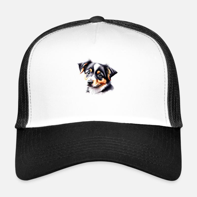 Australischer Schäferhund Hund Hundewelpe Hunde Trucker Cap