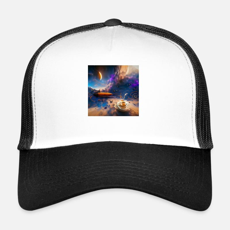 The Coffee Bean art - Trucker Cap - white/black