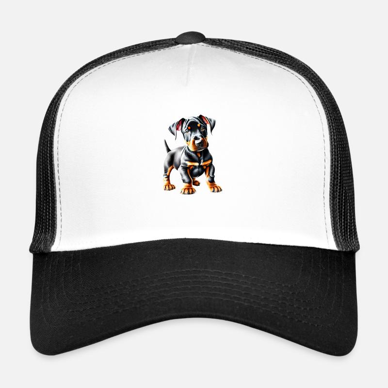 Chien doberman Chiot Doberman dresseur de doberman Casquette trucker 