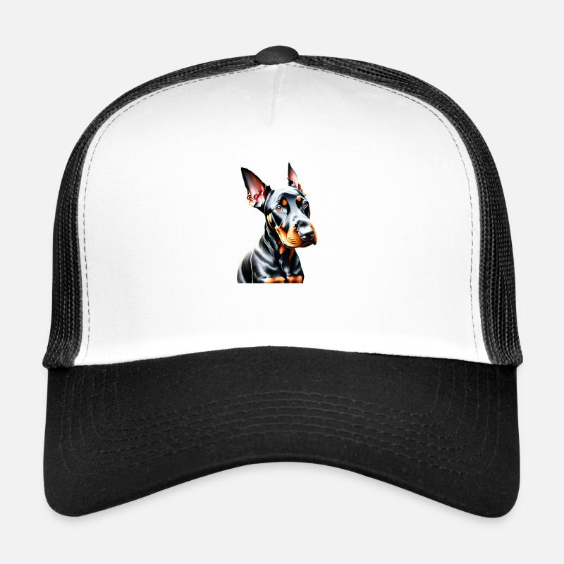Doberman Doberman chiot chien Doberman dresseur Casquette trucker 