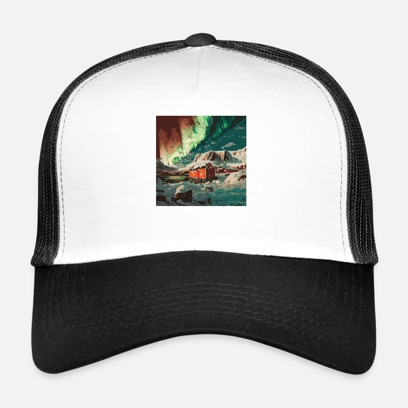 Lights at the North Pole Trucker Cap