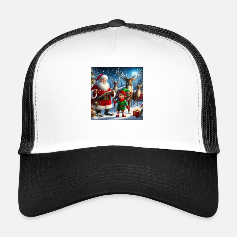 Weihnachtsmann, Elf und Rentier Trucker Cap
