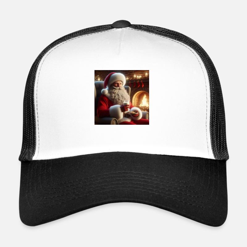 Der Weihnachtsmann bekommt Milch und Kekse Trucker Cap