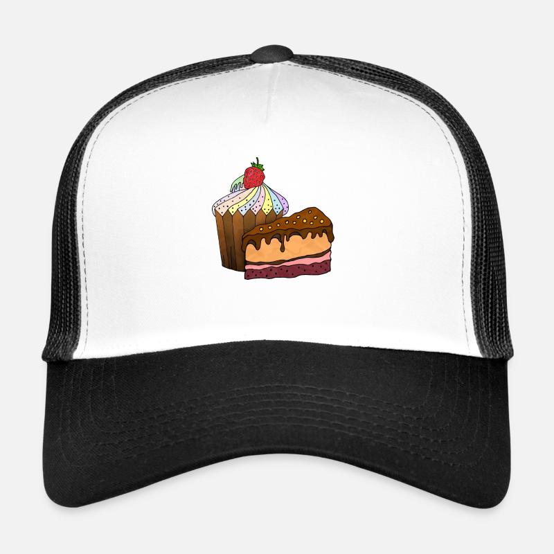 Kuchen - Trucker Cap - Weiß/Schwarz