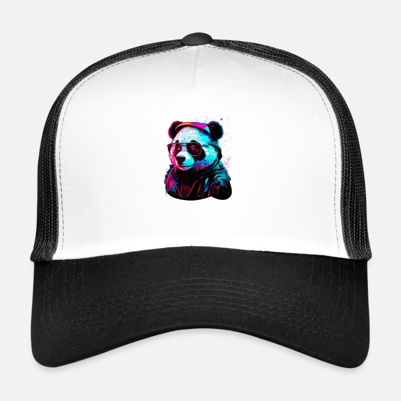 Panda hipster Trucker Cap