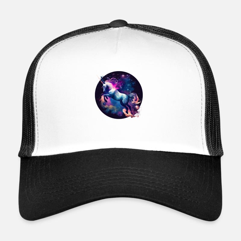 Magisches Einhorn - Trucker Cap - Weiß/Schwarz