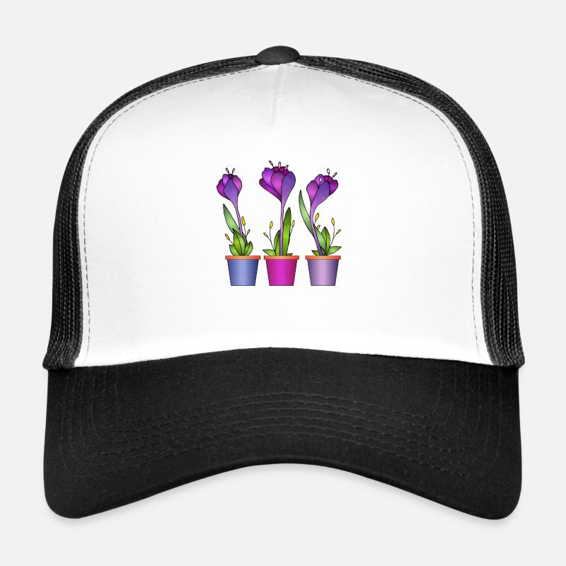 Fleur Casquette trucker 
