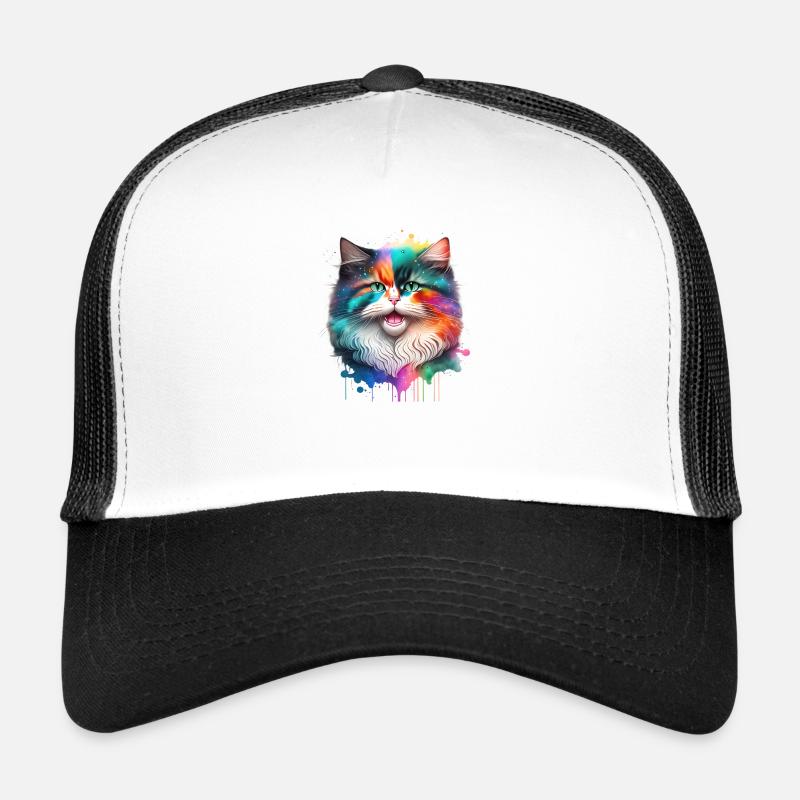 Chat domestique, chat, chat persan, chat, propriétaire de chat Casquette trucker 