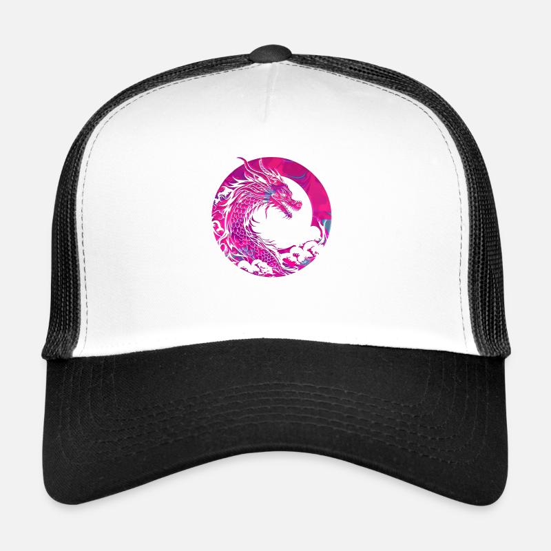 Fantasy Dragon Anime Dragon Head Reptile mythique Casquette trucker 