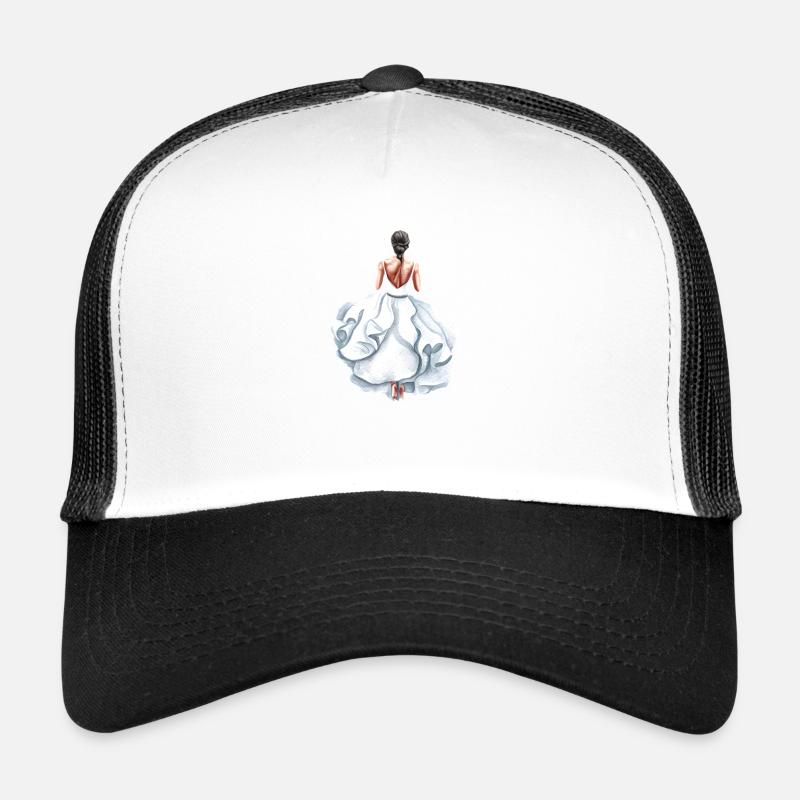 Braut Hochzeit Bräutigam Ehe Junggesellenabschied - Trucker Cap - Weiß/Schwarz