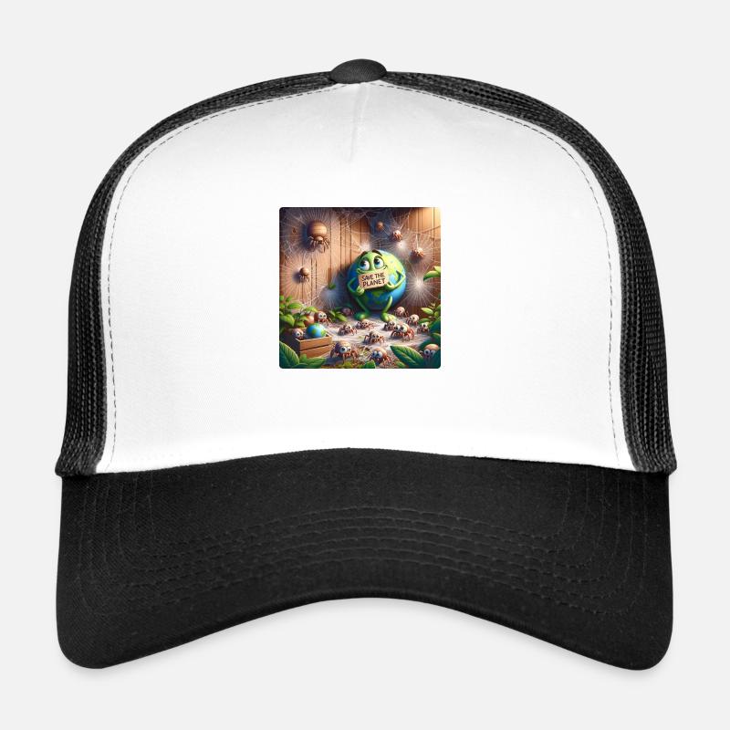 Save the world - Trucker Cap - white/black