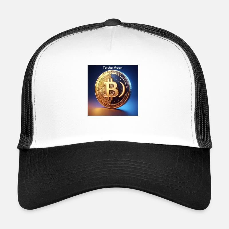 Bitcoin vers la Lune Casquette trucker 