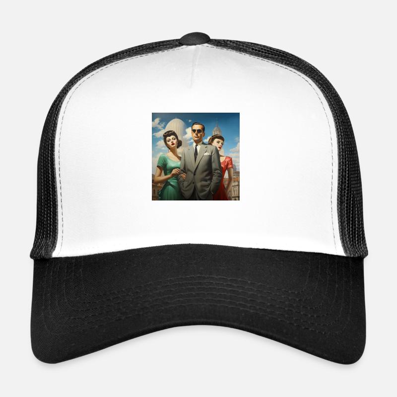 Rétrowave italien Casquette trucker 