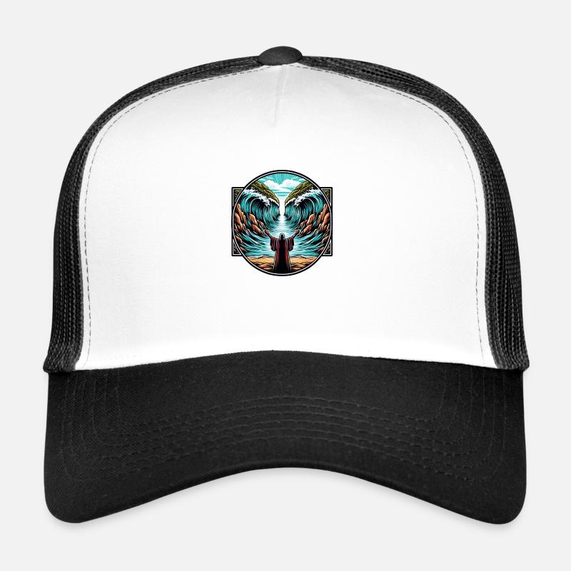 Moses parted the sea. Trucker Cap