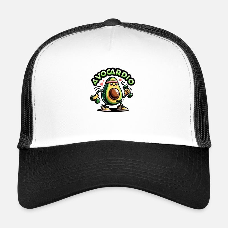 Avocardio - Trucker Cap - white/black