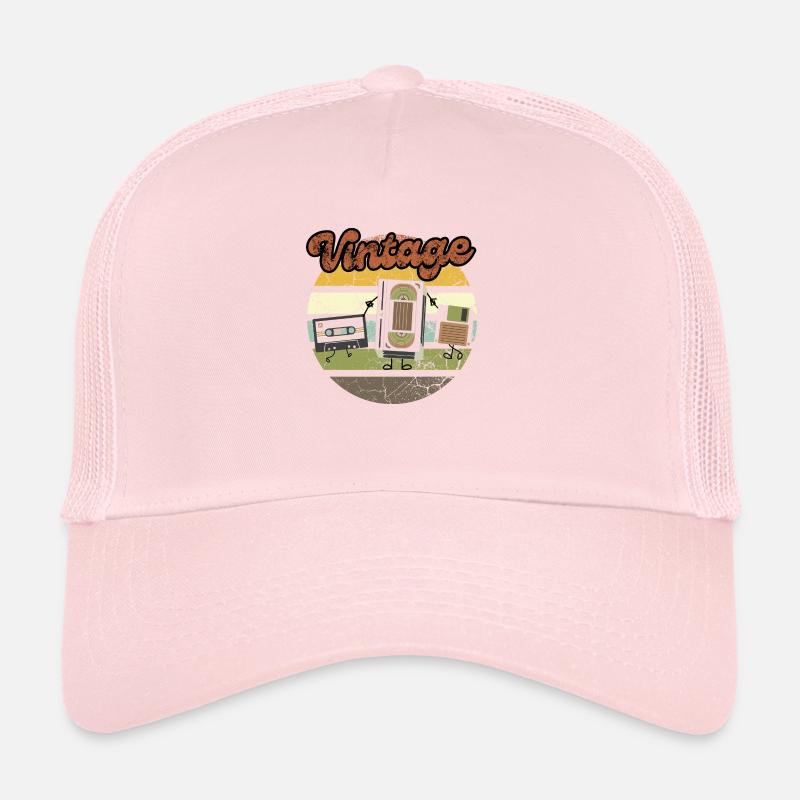 cassette audio dvd vintage Casquette trucker 