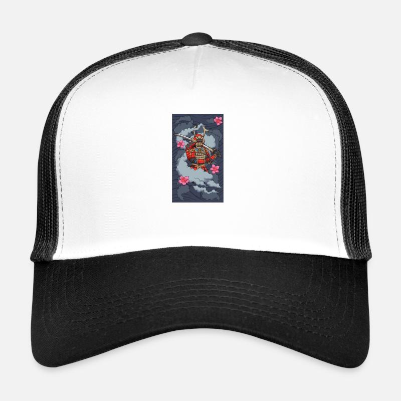 Samurai In Smoke Trucker Cap
