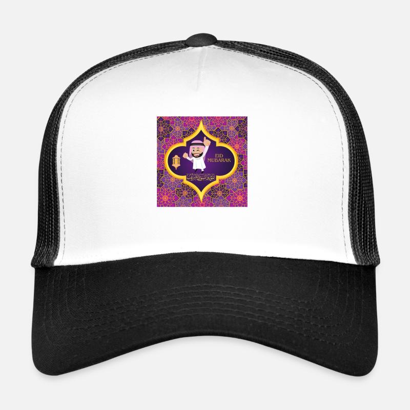 Ramadan, Eid Mubarak - Trucker Cap - white/black
