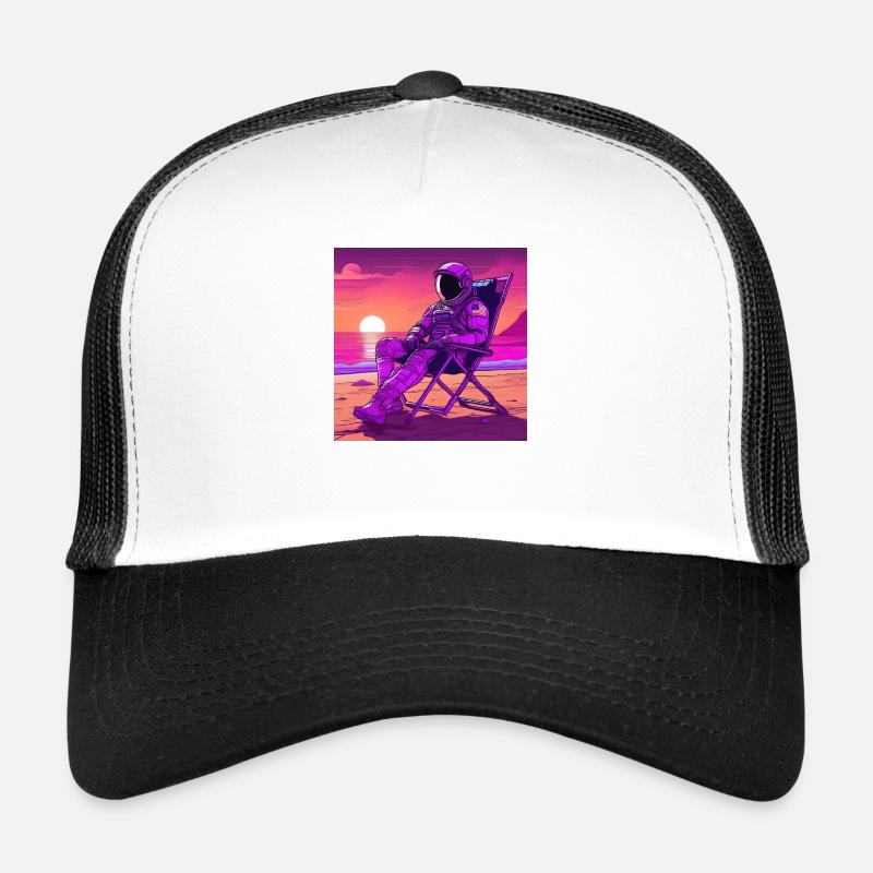 Astronaut auf Mars 1 - Trucker Cap - Weiß/Schwarz