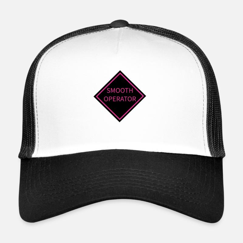 Smooth Operator Warning Sign - Trucker Cap - white/black
