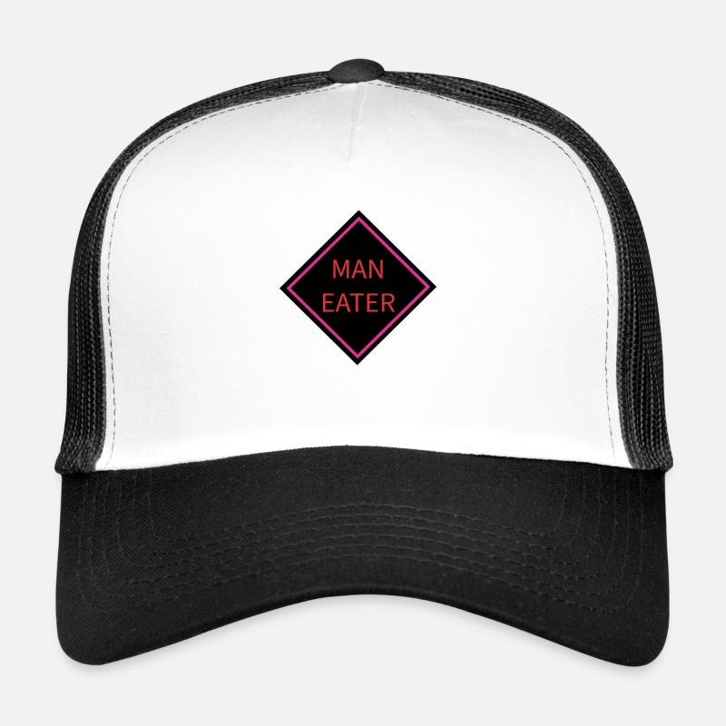 Signe d’avertissement mangeur d’hommes Casquette trucker 